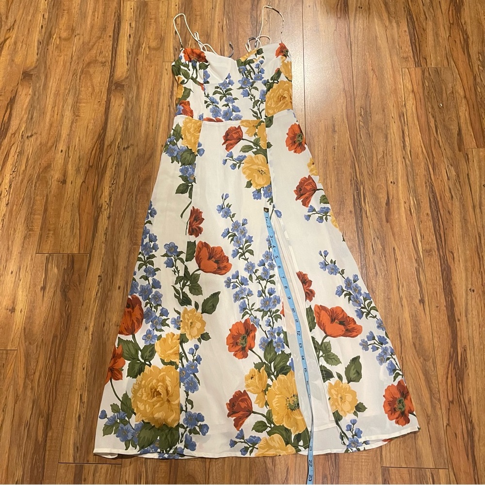 Reformation Juliette Formosa Floral Print Midi Dress Size 4 - Picture 13 of 16